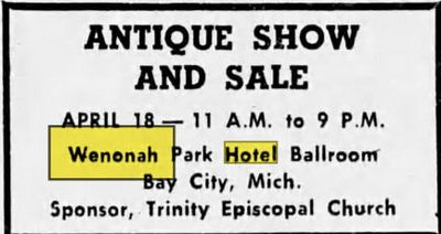 Wenonah Hotel - Apr 18 1970 Ad (newer photo)